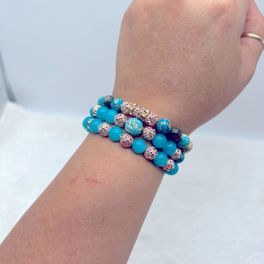 Turquoise Bracelet Set - Picture 3 of 6